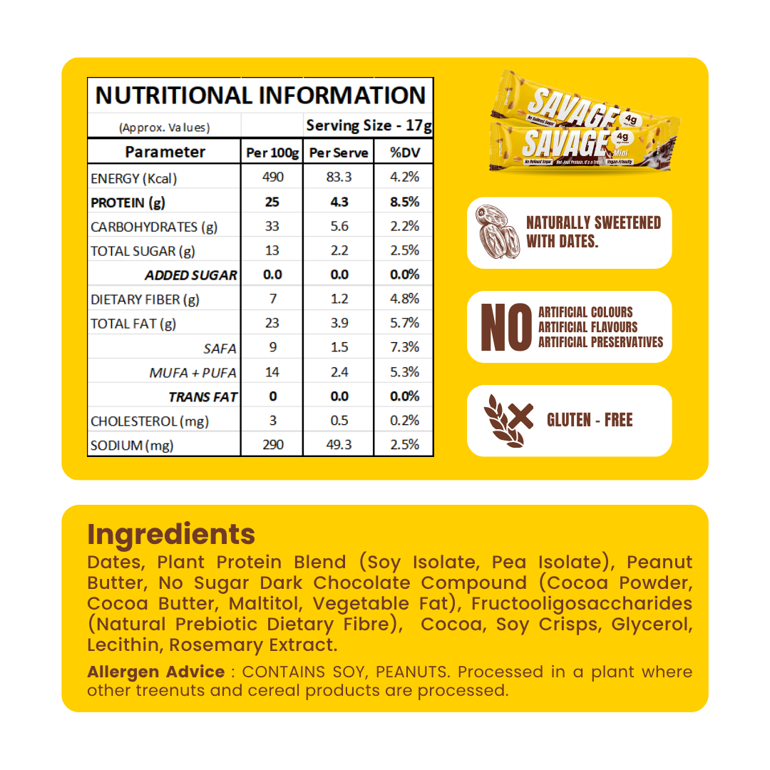 SAVAGE Mini Protein Chocolate - Starter's Pack of 25 Minis