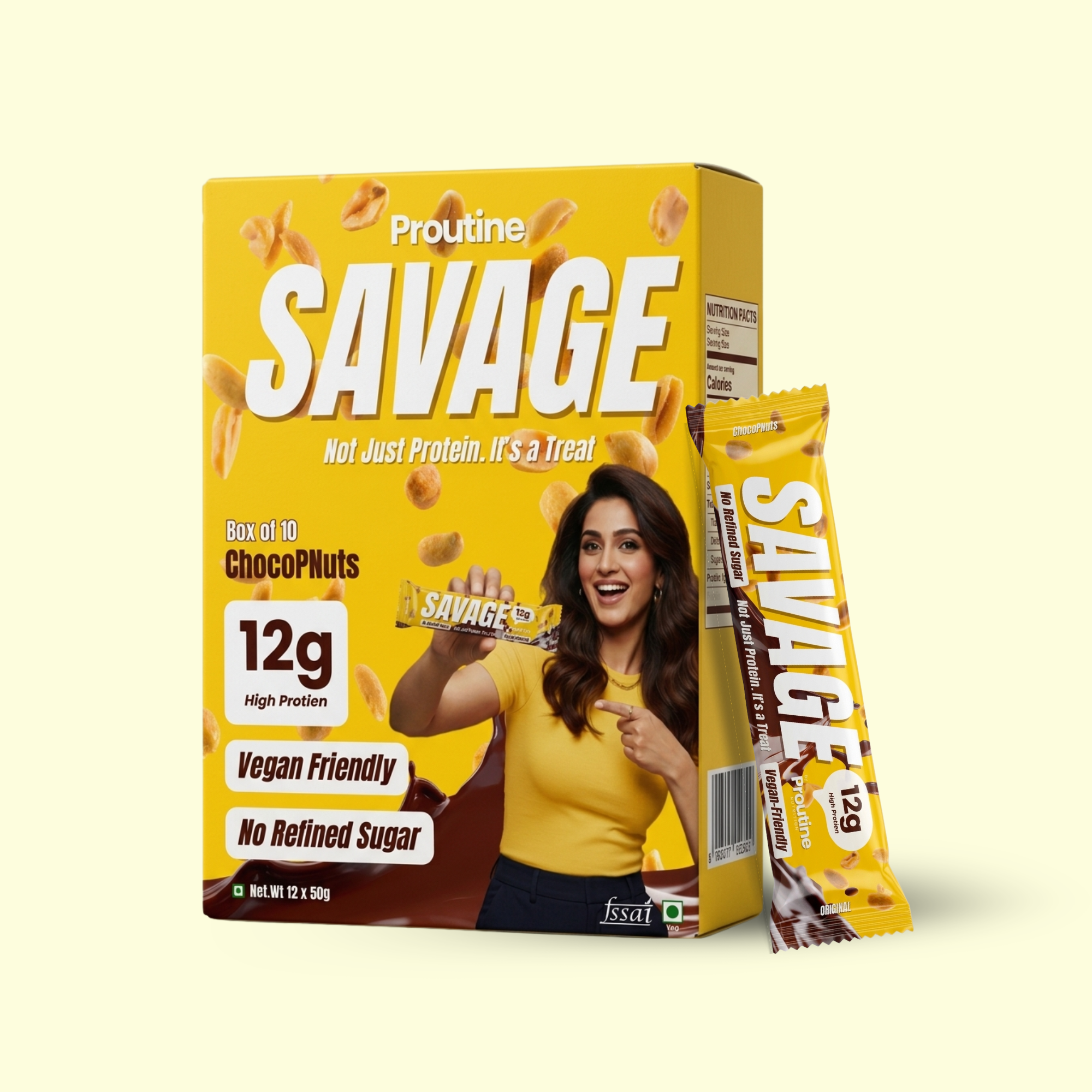 SAVAGE 12g-Protein Chocolate - Beast's Pack of 20